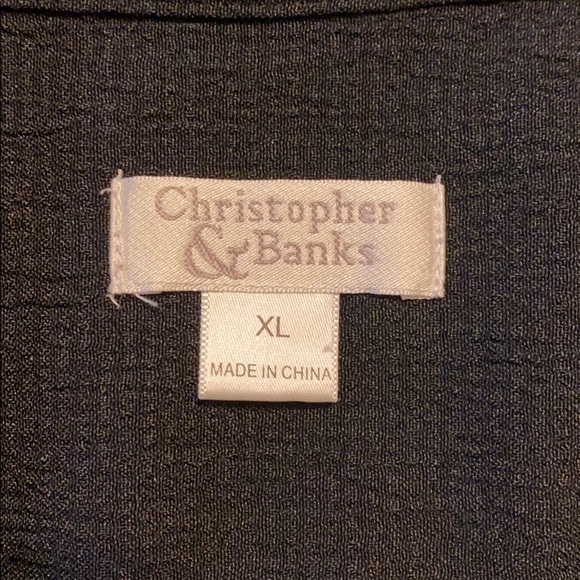 Black button down blouse - Picture 3 of 3